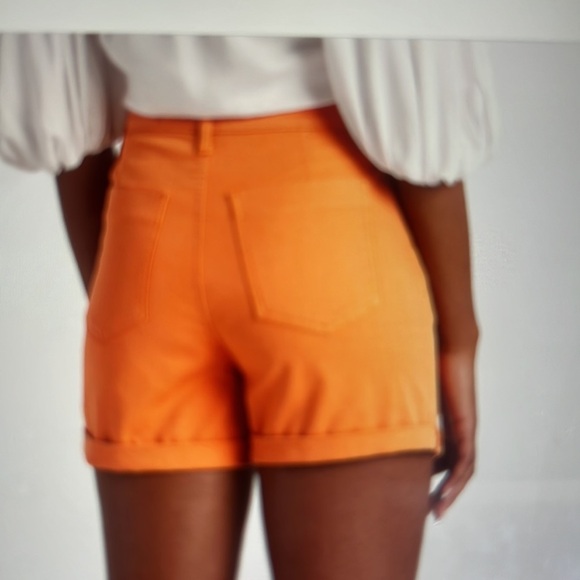 Cosmic Blue Love Stitch Fix Serena High Rise Orange Shorts Women's Size 29 NWT - Picture 8 of 8